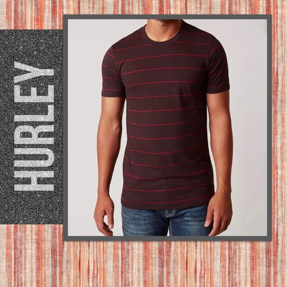 Hurley Striped Tee.   S & M